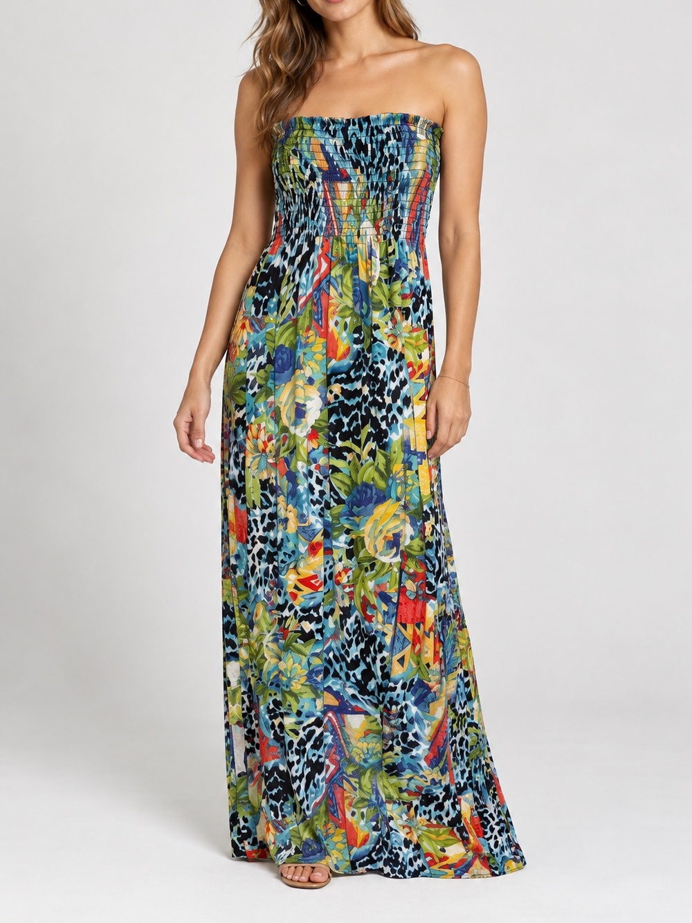 Derek Heart Strapless Maxi Dress